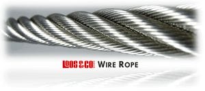 Wire rope and aircraft cable for pulleys